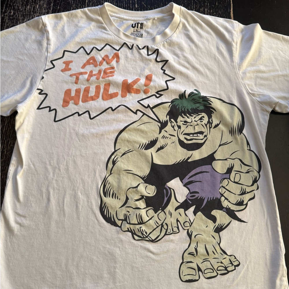 Uniqlo Marvel White Hulk T-Shirt
